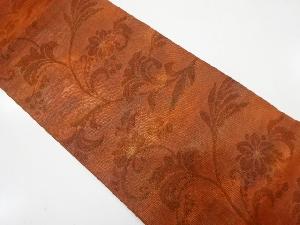 花唐草模様織出し全通袋帯